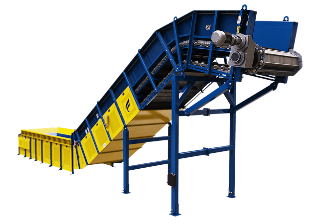 Roller chain conveyors