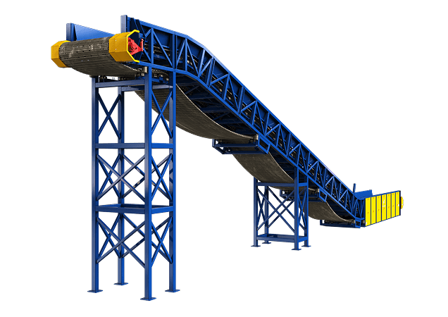 D4 car shredder infeed conveyors