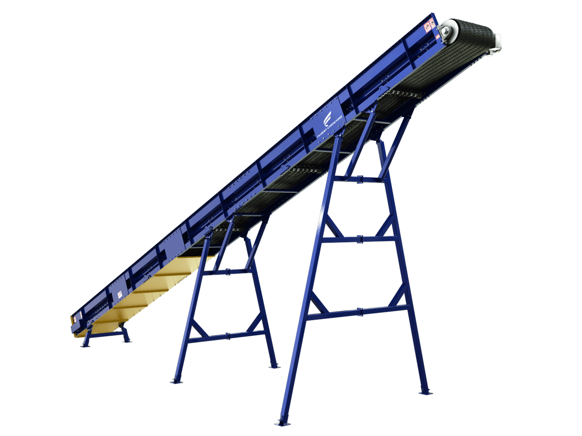 Flat idler conveyors