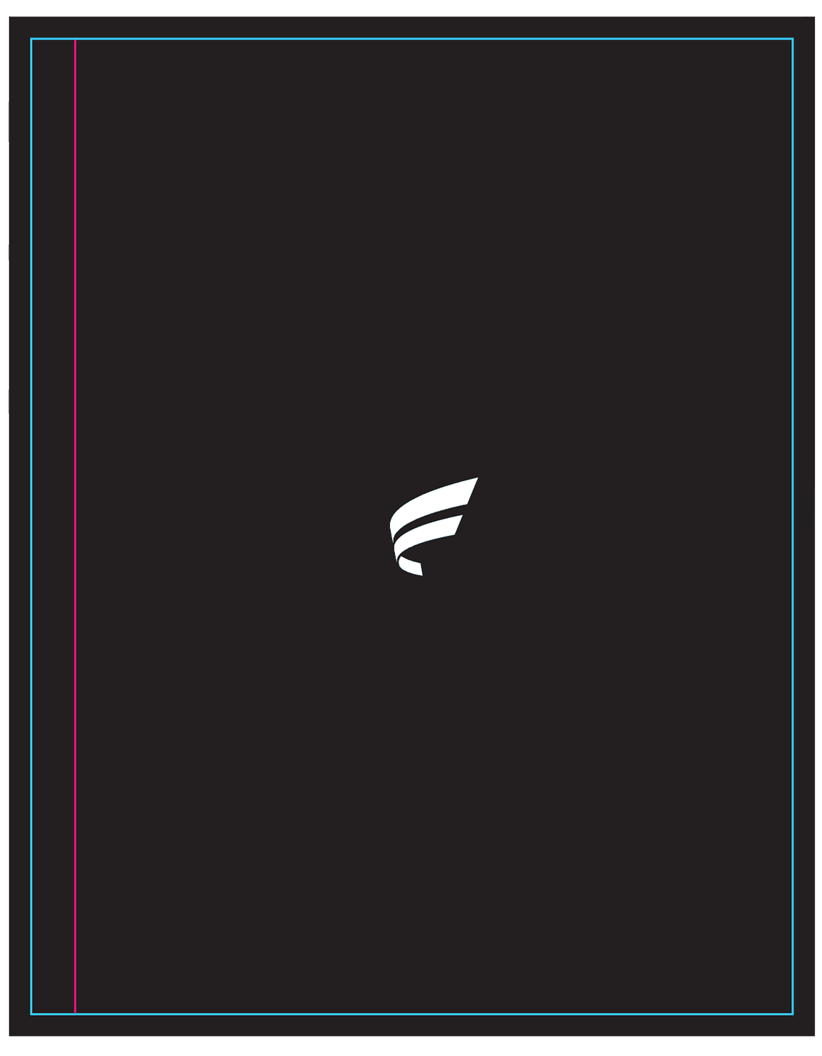 Fluent notebook front cover flat layout
