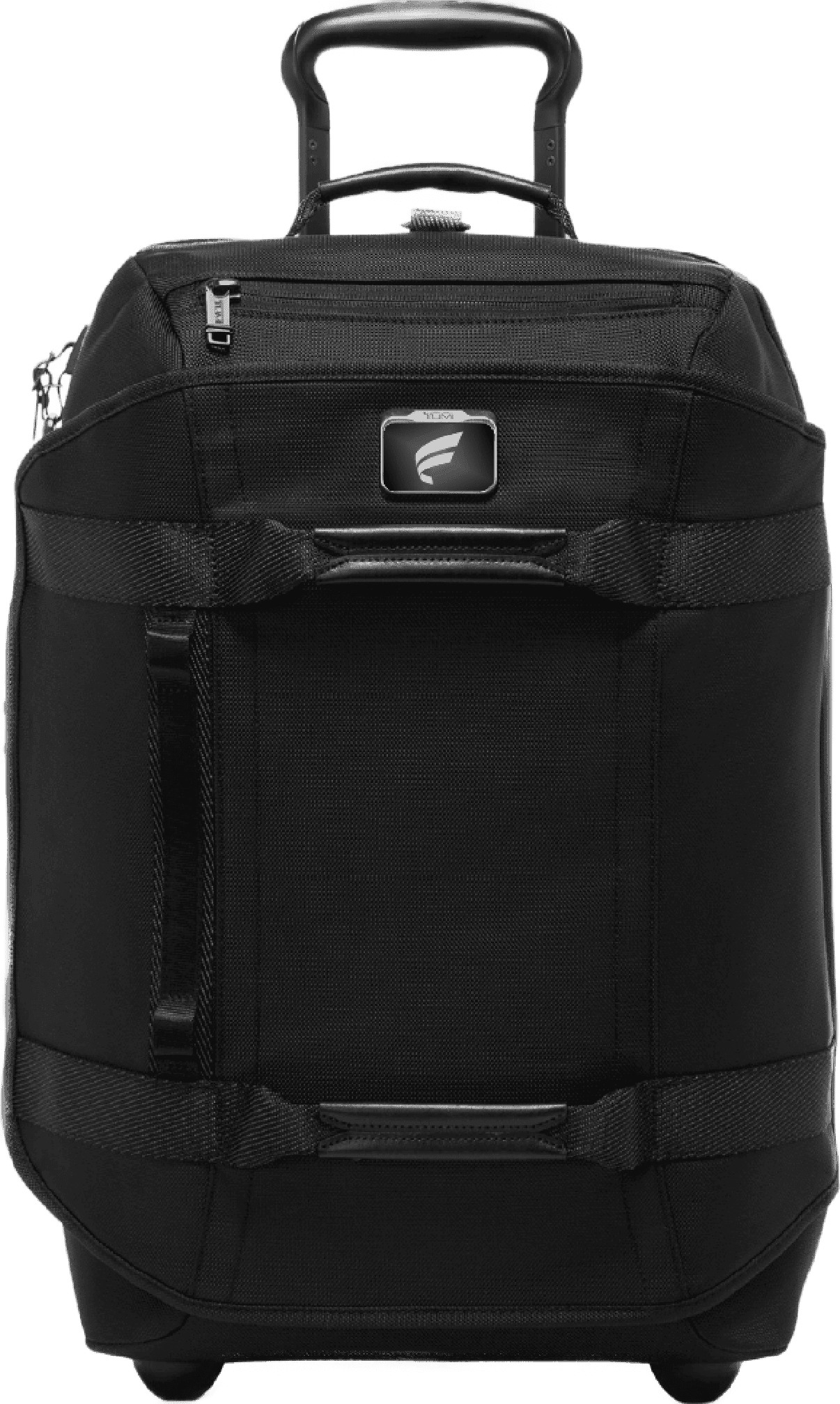 International 2 Wheeled Duffel Backpack Carry-On in black