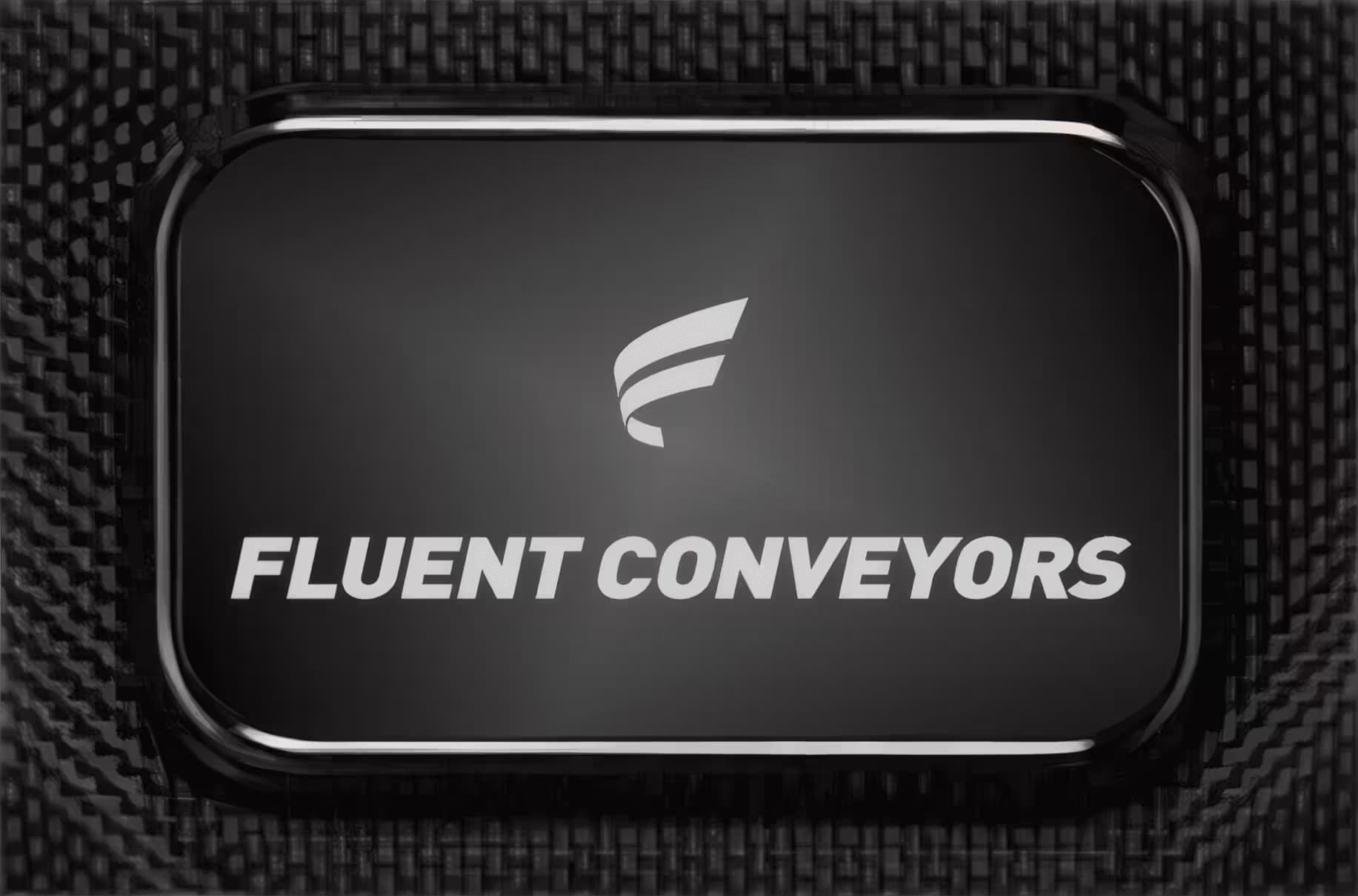 Laser engraved Fluent logo plate detail