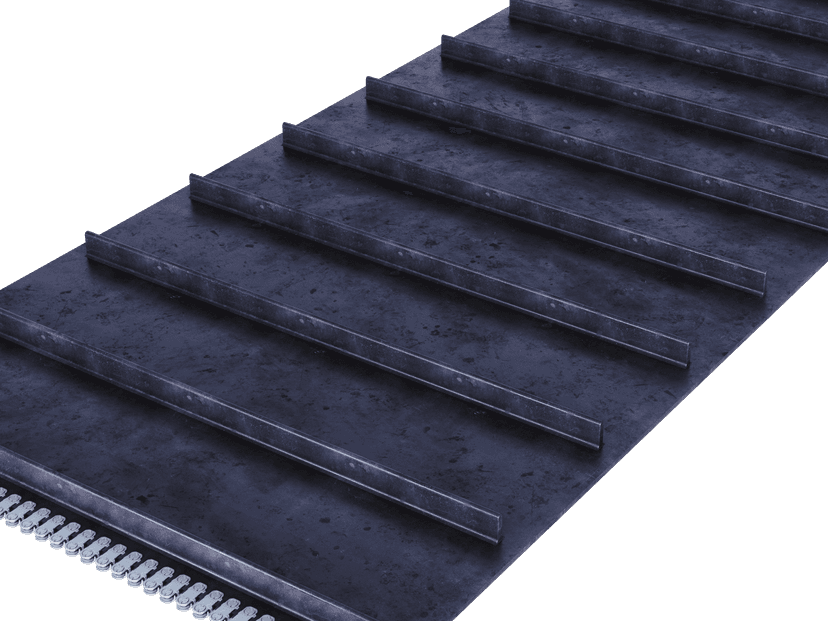 Integrally molded belts for asphalt milling machines