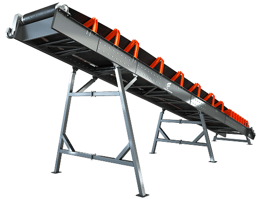 Trough idler conveyors