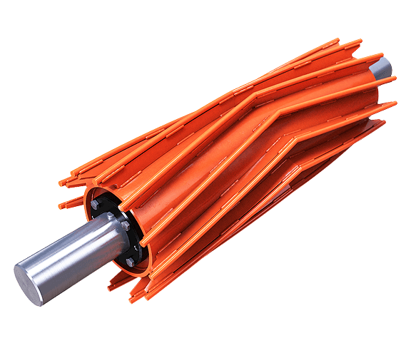 Conveyor winged  pulleys