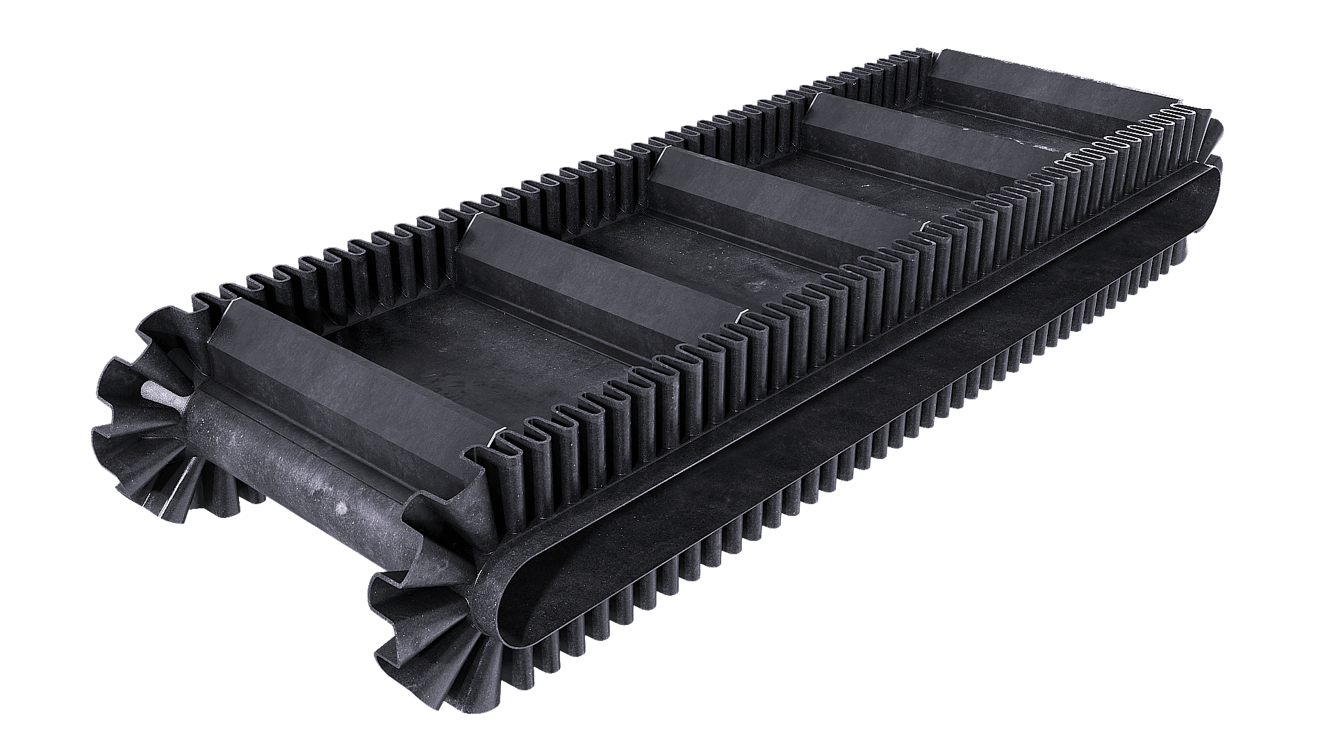 corrugated side wall belt