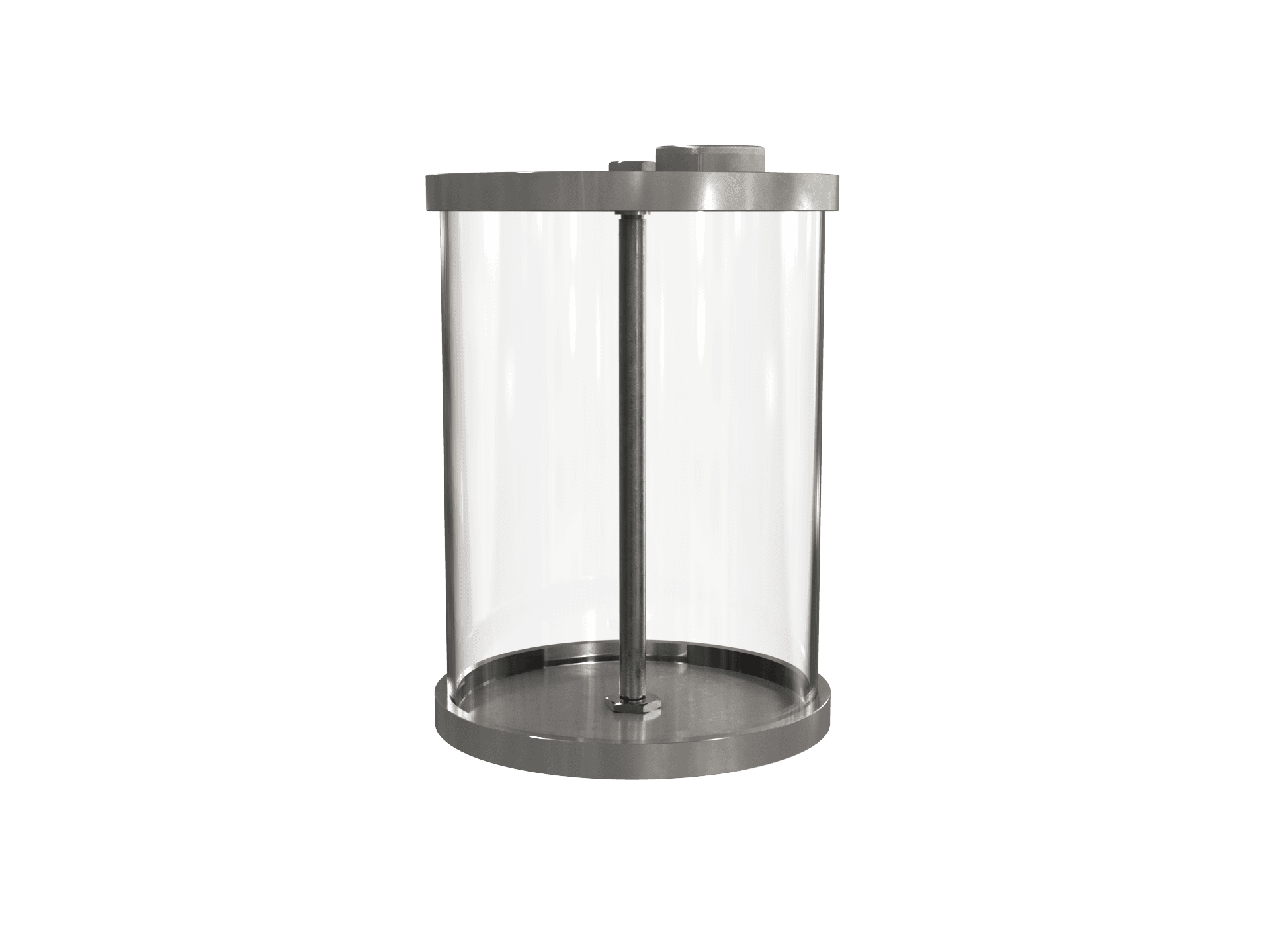 Pyrex and polycarbonate reservoirs