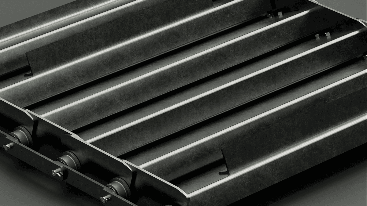 How do you properly set the tension on a conveyor belt?