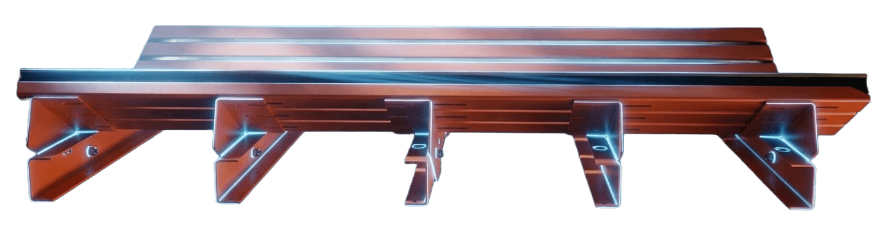 Heavy-duty impact beds for conveyors