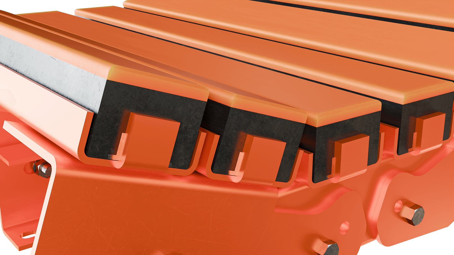 Impact bars (or impact idlers)