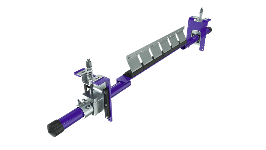 Secondary belt scrapers