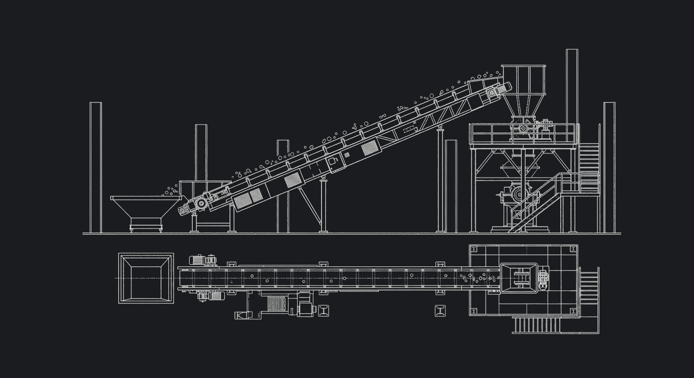 Incline between elevations