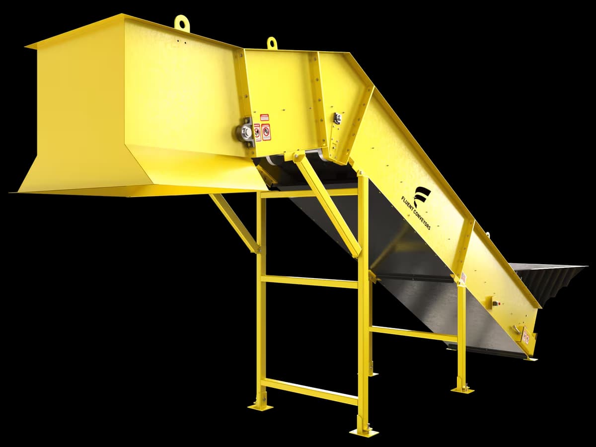 Custom baler infeed conveyor solutions crafted in the USA