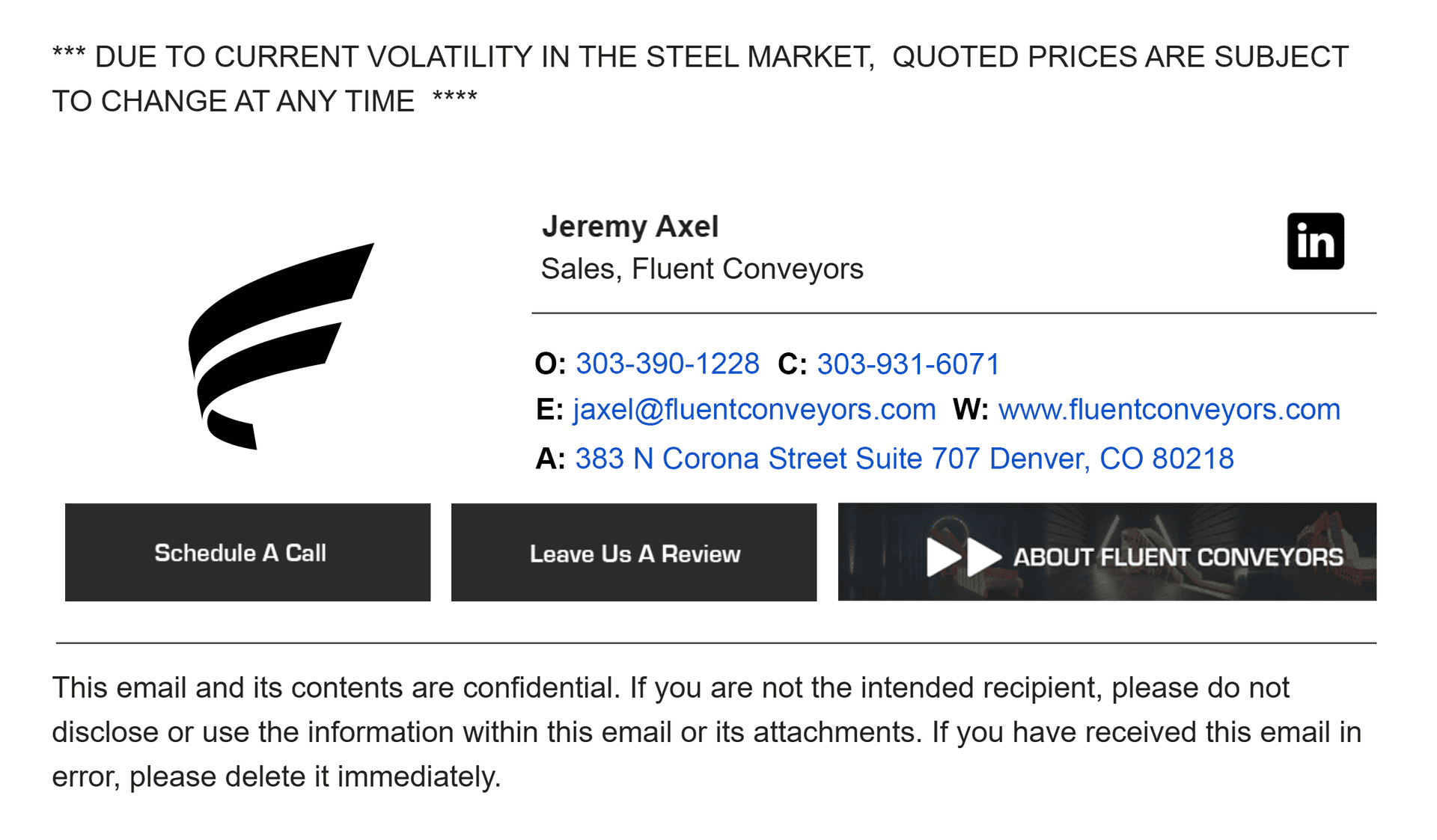 Email signature template example