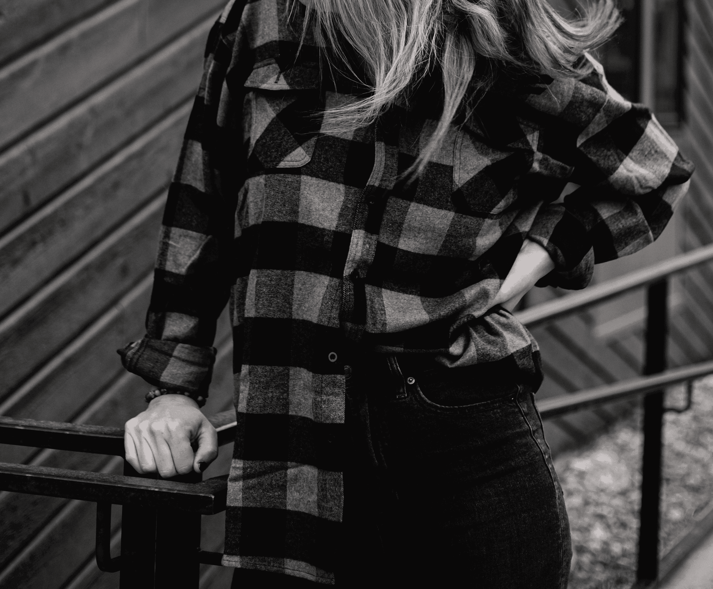 Plaid flannel shirt winter apparel