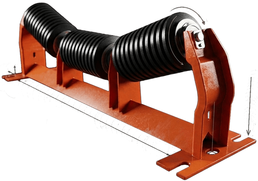 How to select rubber equal troughing idlers