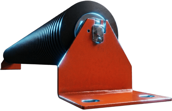 Rubber flat idlers