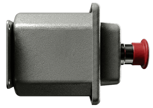 Use push button E-stops for: