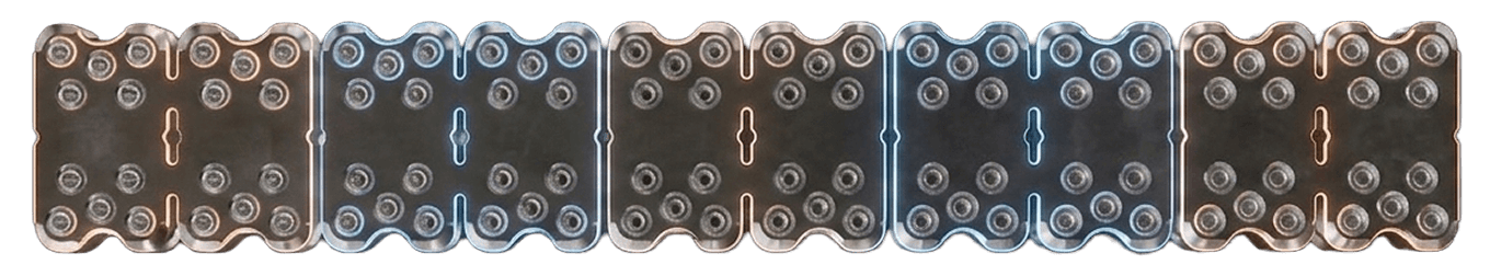 Fastener strips or plates