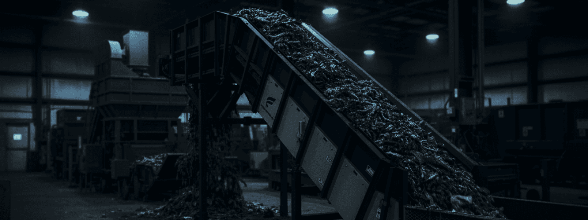Carpet recycling conveyor systems
