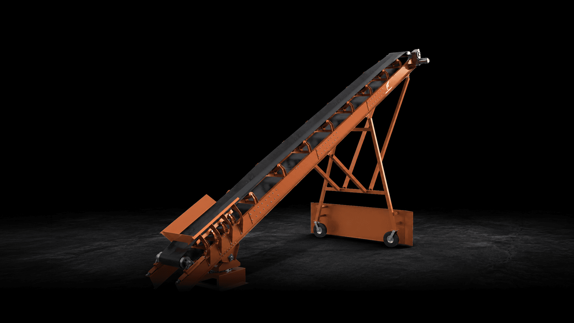 Radial stacker conveyors