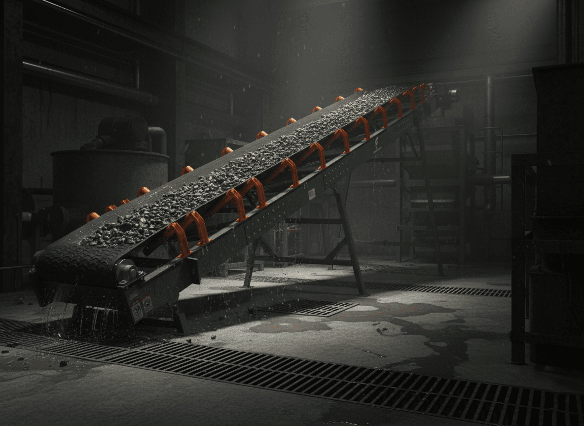 Wash plant conveyors built for wet, abrasive conditions