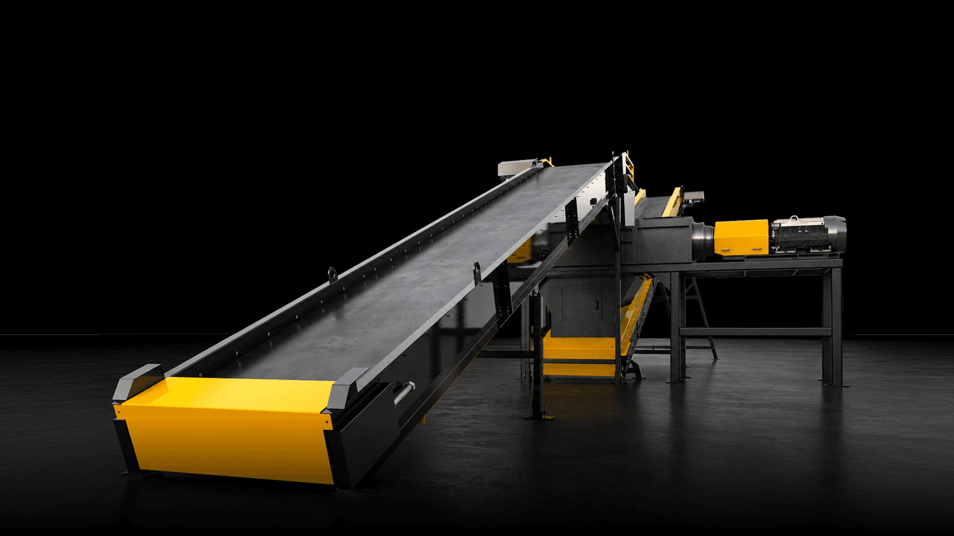 Trough idler conveyors