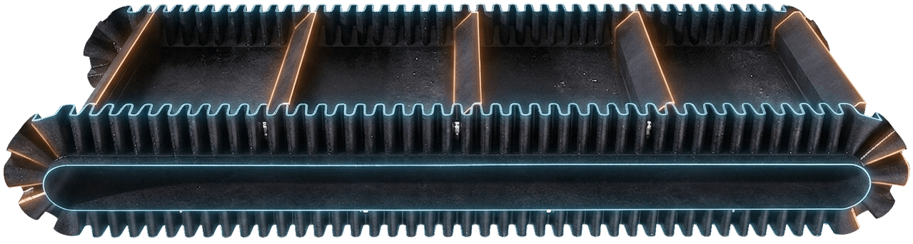 About corrugated sidewall belts