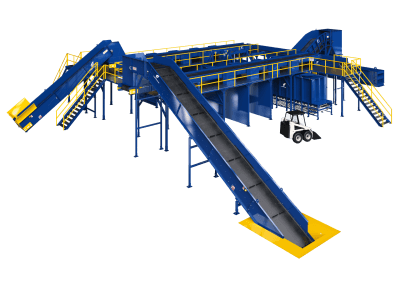 Custom Recycling Sort Stations - Fluent Conveyors